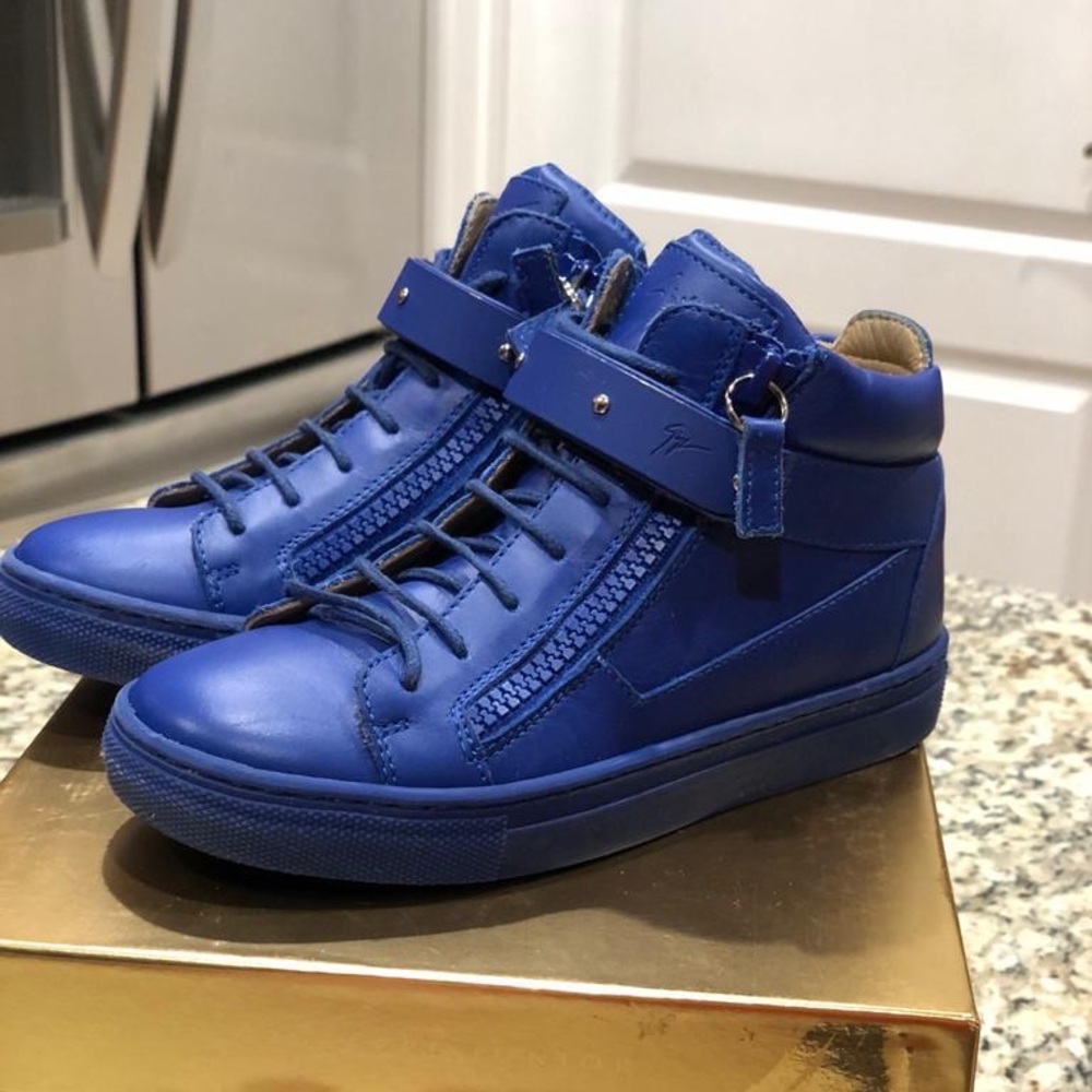 Giuseppe Zanetti blue boots